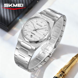 Montre à quartz de style minimaliste de marque personnalisée OEM pour hommes d'affaires, vente en gros, montres personnalisées en acier inoxydable, étanches, cadeaux - Product Image 5