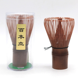 กล่องใส่ตะกร้อผสมแป้งไม้ไผ่แบบเก่ารมควันของ Newell ดีไซน์ใหม่พร้อมโถพลาสติกสำหรับมัทฉะ - Product Image 2