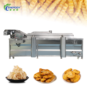 Machine de friture industrielle continue Shepody <span class=keywords><strong>pour</strong></span> chips de banane, arachides et poulet - Product Image 2