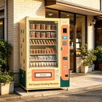 Distributeur automatique de friandises pour animaux de compagnie personnalisable, modèle compact pour les animaleries locales
