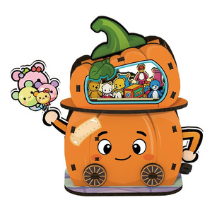 Simpatico Puzzle 3D in Legno a Forma di Negozio di Giardini e Negozio di Zucche, Giocattolo Fai-da-Te, Decorazione Creativa per la Casa, Regalo di <span class=keywords><strong>Compleanno</strong></span> per Bambini - Product Image 2