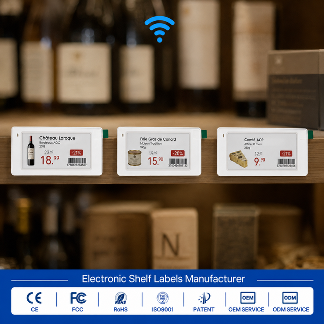 LEEKA Esl Electronic Shelf Label Digital Price Tags for Supermarket Electronic Price Label E Ink Display for Supermarkets