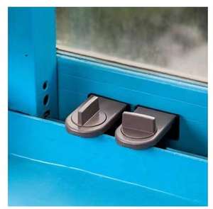 Offre Spéciale : Verrou de Sécurité pour Enfants pour Fenêtres et Portes Coulissantes, et Butée de Porte Antivol - Product Image 2