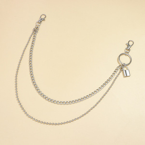 Chaîne de pantalon Hip Hop avec pendentif étoile en alliage de zinc, style streetwear unisexe, pour usage quotidien - Product Image 4