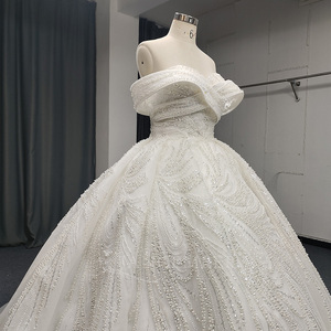 Vestido de Novia Lsany202, Estilo Princesa, Brillante, con Hombros Descubiertos, Vestido de Gala, Vestidos de Novia de Lujo Jancember - Product Image 2