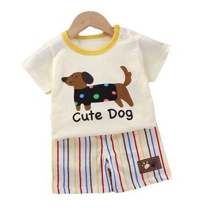 Ensemble décontracté été 2026 pour garçons : T-shirt à manches courtes en coton imprimé dessin animé et short - Product Image 5