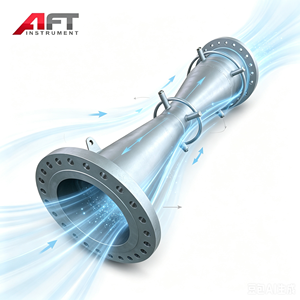 <span class=keywords><strong>Medidor</strong></span> de Flujo de <span class=keywords><strong>Tubo</strong></span> <span class=keywords><strong>Venturi</strong></span> con Brida Anticorrosión para Vapor Industrial, Gas Natural, Gas de Combustión, Aire Comprimido, Biogás - Product Image 1