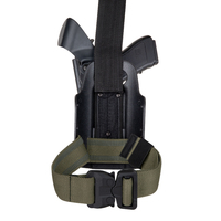 Entrepôt USA KRYDEX Sangle de jambe tactique Ceinture de cuisse en nylon Sangle de cuisse élastique avec boucle à dégagement rapide