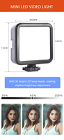 Kit d'éclairage LED de haute qualité pour diffusion en direct, lampe annulaire pour selfie, kit de vlogging avec trépied et support de téléphone