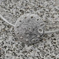Quadrante per Orologio in Acciaio Inossidabile da 28,5mm con Texture Meteorite, Impermeabile, con Indicatori Diamantati, Parti per Orologio Meccanico Fai-da-Te per NH35A