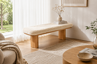 Coussin de banc sur mesure en fausse fourrure luxueuse, moelleuse et épaisse, en mousse haute densité, antidérapant, avec coutures soignées, pour intérieur