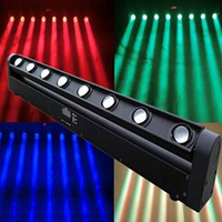 Luces LED Profesionales para Escenario, Luces de Haz DMX 8*10w LED RGBW 4en1, Luz de Escenario para DJ, Discoteca, Fiesta de Navidad, Precio Económico al por Mayor en China