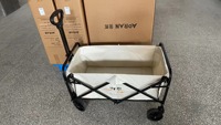 BNcompany Chariot utilitaire pliable réglable et robuste Chariot extérieur portable pour pique-nique et camping à la plage