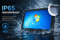 Komputer Layar Sentuh All-in-One Tahan Air IP65 15.6 J6412 I3 I5 I7 Linux Windows10 HMI Tablet PC Industri