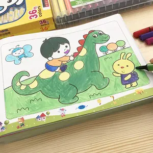 Benutzer definierte farbige Bücher hoher Qualität günstigen Preis Erwachsenen Malbuch Drucks ervice für Kinder