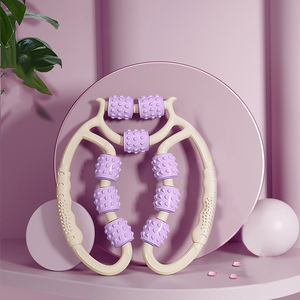 Rodillo masajeador de mano Abrazadera de pierna para piernas Terapia muscular Cuerpo Celluilte Reducción y rodillo de masaje de pies - Product Image 4