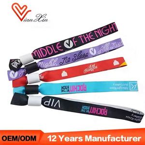 Pulseras de Tela Personalizadas de 15 x 350 mm para Festivales, Sin Pedido Mínimo, para Fiestas Musicales - Product Image 5