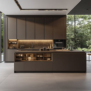 Modernos Gabinetes de Almacenamiento Negros para <span class=keywords><strong>Cocina</strong></span>, Gabinetes de Esquina de Madera para <span class=keywords><strong>Cocina</strong></span>, Organizadores de Gabinetes de <span class=keywords><strong>Cocina</strong></span> de 3 Metros, Precio de Gabinete de <span class=keywords><strong>Cocina</strong></span> - Product Image 1