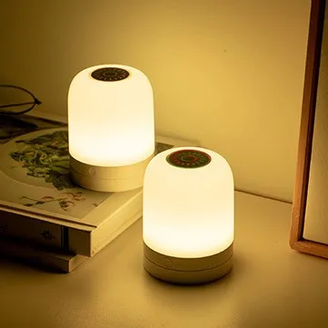 Luminária noturna para crianças dormirem, controle de toque, lâmpadas pequenas de plástico, suave, para decoração de quarto