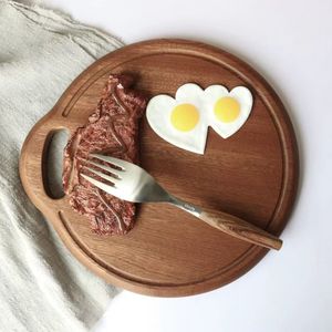 Solid Wood Cutting Board Rectangle With Handle For Kitchen Food Preparation Superior Quality - Product Image 3