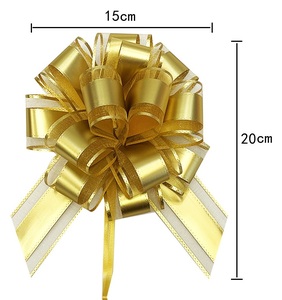 Декоративные ленты Nature-pak: подарочные банты-бабочки, банты из органзы, пластиковые банты-цветы, ленты-банты для подарков на Рождество - Product Image 3