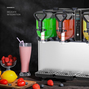 Automatic Commercial Grade Ice Blender and Frozen Beverage Dispenser Multi-Tank Smart <b>Machine</b> for Cold Granitas Smoothies AS-Ice - Product Image 4