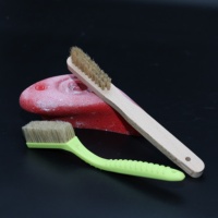 Brosse à craie OEM haut de gamme en bois de bambou et poils de sanglier, durable pour l'escalade en salle et en extérieur, emballage personnalisé