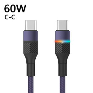 Câble de synchronisation de données USB Type-C à charge rapide 2.4A pour téléphone portable, tablette, <span class=keywords><strong>smartphone</strong></span>, <span class=keywords><strong>cordon</strong></span> de chargeur <span class=keywords><strong>avec</strong></span> alimentation Power Delivery - Product Image 6