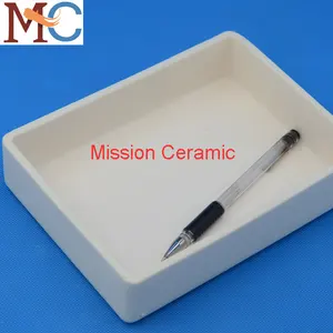 Custom Rectangle Shape Alumina Ceramic Boat