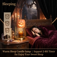 Lampe chauffe-bougie citrouille avec couvercle en céramique creux de style gothique, base en métal lestée, lampe à fond de cire pour Halloween