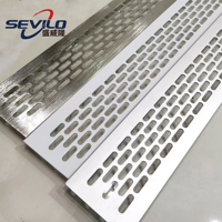 Grille de ventilation de cuisine en alliage d'aluminium Sevilo, accessoires de meubles, finition anodisée, découpe, pliage et soudage sur mesure pour armoires