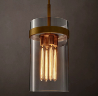 Luminaires suspendus en cuivre de luxe modernes pour restaurant, bar, salle à manger, chambre à coucher, éclairage suspendu pour chambre