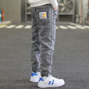 <span class=keywords><strong>Pantaloni</strong></span> in Denim Primaverili/Estivi per Ragazzi con Polsini Larghi Foderati in Pile Ispessiti per Bambini - Product Image 3