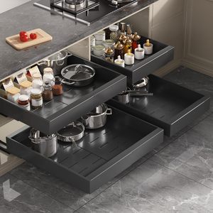 Kitchen Cabinet Organization Expandable Slide Out Drawers Organizer <b>Under</b> Sink Organizer Pull Out Cabinet Organizer - Product Image 4
