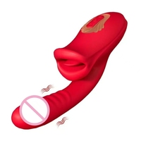 Vibrateur Dildo pour Femme, Stimulation Clitoridienne et du Point G, Masturbateur Vaginal, Jouets Sexuels pour Couples