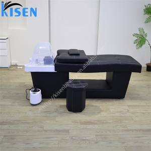 KISEN Équipement économique de massage et de beauté pour salon, lit de spa japonais pour la tête, fauteuil de lavage avec thérapie aquatique et vapeur, housse en plastique - Product Image 5