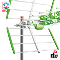 Antenne numérique Yagi UHF extérieure ODM/OEM 470-790 MHz DVBT2 HDTV de haute qualité à gain élevé avec filtre 4G/5G en aluminium et plastique