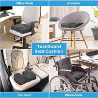 Coussin de siège ergonomique en mousse à mémoire de forme soulagement de la pression coussin de siège orthopédique pour chaise de bureau
