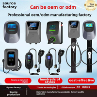 Cargador de Vehículos Eléctricos de 7kW, Wallbox Tipo 1, Tipo 2, J1772, NACS, GBT, Inteligente, OCPP, DLB, IP65, Impermeable, para Hogar y Garaje, Personalizado, Venta al Por Mayor, Directo de Fábrica