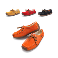 Mocassins Femme Pas Chers en Gros, Légers, Plats, en Faux Daim à Motif Floral, à Enfiler