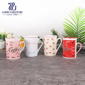 Porcelain Coffee Mug China Factory Cheap 8oz Painted Tall White Ceramic Cappucinno Latte Milk Cup Porcelain Coffee Mug