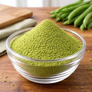 Poudre de haricot vert lyophilisée de qualité supérieure, ingrédient prêt à cuisiner, pour la transformation alimentaire, approvisionnement commercial en vrac, végétalien, non transformé - Product Image 3