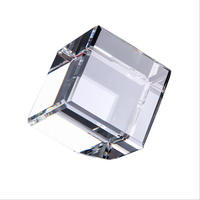 Bloc de gravure laser 3D en cristal K9 de haute qualité, tailles personnalisables, cube vierge avec logo personnalisé pour la décoration de mariage et de la maison