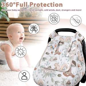 Housse de siège auto pour bébé avec fenêtre de surveillance, chaude, coupe-vent, confortable pour l'hiver - Product Image 4