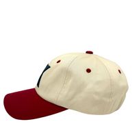 Gorra de Béisbol Personalizada de 6 Paneles, Sin Estructura, de Algodón, con Bordado 3D de la Letra K, Visera de Color Contrastante, Estilo Casual para Uso Diario, Venta al Por Mayor