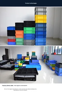 Không dễ dàng bị biến dạng màu đen chống tĩnh điện lưu trữ hộp hậu cần hộp ESD hộp nhựa với nắp - Product Image 6