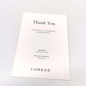 도매 크리 에이 티브 비즈니스 작은 인사말 카드 인쇄 아이 미니 감사 종이 카드 엽서 사용자 정의 로고 - Product Image 2