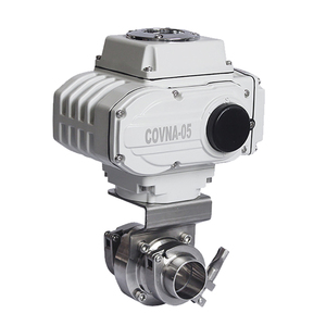 COVNA วาล์วลดแรงดัน DN100 4 นิ้ว 24V แบบยึดติดด้วย Tri Clamp สำหรับอาหาร ทำจากสแตนเลสสตีล ควบคุมด้วยมอเตอร์ - Product Image 3
