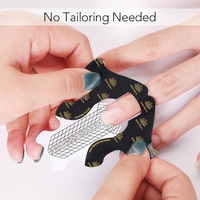 BORN PRETTY PRO Formes d'extension d'ongles professionnelles longue longueur Formes d'extension d'ongles auto-adhésives pour constructeur acrylique Gel d'ongles