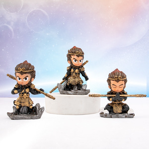 Figura de Resina de Sun Wukong de Yu Mo, Personaje de Dibujos Animados, Decoración de Escritorio, Adorno Coleccionable, Decoración del Hogar, Regalo - Product Image 3